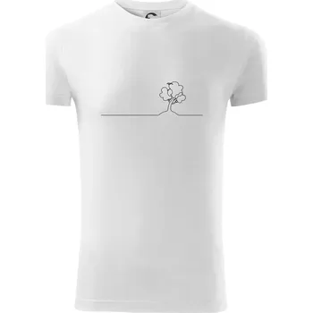 Pánské oblečení Strom s ptáčkem linka - Viper FIT - Pánské zůžené tričko - 2XL ( Bílá )