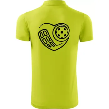 Pánská košile Florbal love - Polokošile Victory sportovní (dresovina) - 2XL ( Limetková )