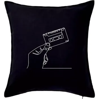 Polštář MC kazeta jedním tahem - Polštář 50x50 - 50x50 - Pouze potah ( Černá )