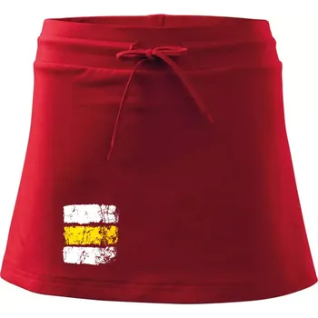 Dámská sukně Turistická značka - žlutá - Sportovní sukně - two in one - M ( Červená )