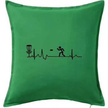 Polštář EKG disc golf - Polštář 50x50 - 50x50 - Pouze potah ( Středně zelená )