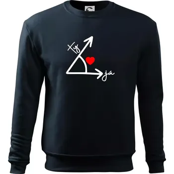 Chlapecké tričko Matematika láska - Mikina Essential dětská - 146 cm/10 let ( Námořní modrá (velmi tmavá - téměř černá) )
