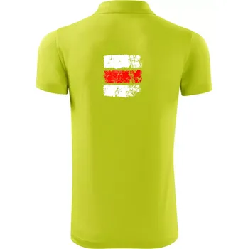 Pánská košile Turistická značka - červená - Polokošile Victory sportovní (dresovina) - M ( Limetková )