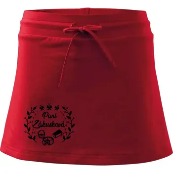 Dámská sukně Paní Zákusková Věneček - Sportovní sukně - two in one - M ( Červená )