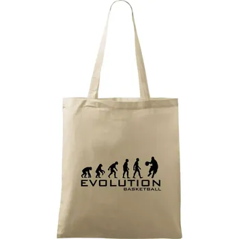 Nákupní taška Evoluce Basketball - Taška bavlněná - 42 x 38 cm ( Naturální )