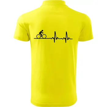 Pánská košile Cyklo ekg - kolo - Polokošile pánská Pique Polo 203 - 5XL ( Citrónová )