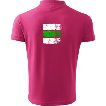 Pánská košile Turistická značka - zelená - Polokošile pánská Pique Polo 203 - 4XL ( Purpurová )