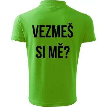 Pánská košile Zásnuby - Polokošile pánská Pique Polo 203 - 4XL ( Apple Green )