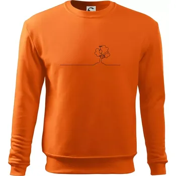 Pánská mikina Strom s ptáčkem linka - Mikina Essential pánská - 3XL ( Oranžová )