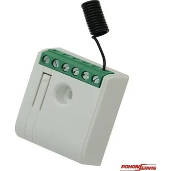 Pohon brány UNIVERZÁLNÍ mini přijímač 2-kanálový 433 MHz, pro ovladače různých výrobců