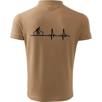 Pánská košile Cyklo ekg - kolo - Polokošile pánská Pique Polo 203 - 5XL ( Písková )