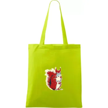 Veverka vintage - Taška bavlněná - 42 x 38 cm ( Limetková )