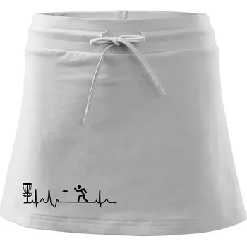 Dámská sukně EKG disc golf - Sportovní sukně - two in one - L ( Bílá )