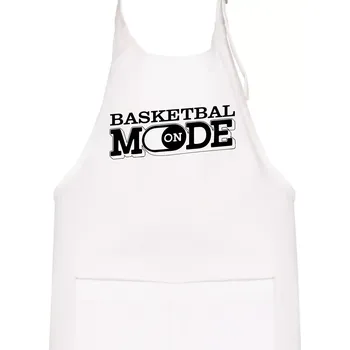 Kuchyňská zástěra Basketbal mode - Dětská zástěra na vaření - Univerzální velikost ( Bílá )