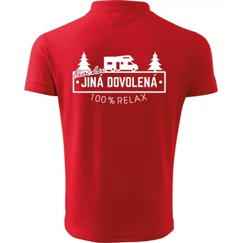 Pánská košile Trochu jiná dovolená obytňák - Polokošile pánská Pique Polo 203 - XL ( Červená )