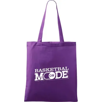 Basketbal mode - Taška bavlněná - 42 x 38 cm ( Fialová )