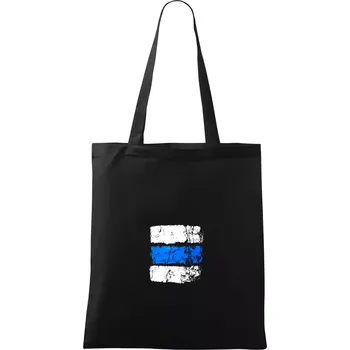 Turistická značka - modrá - Taška bavlněná - 42 x 38 cm ( Černá )