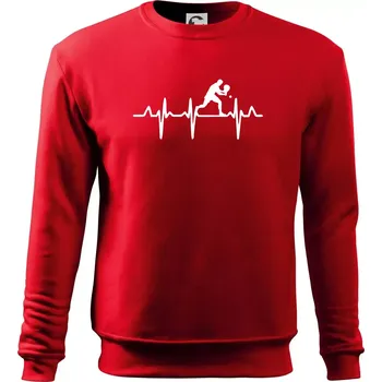 Chlapecké tričko EKG stolní tenista stojící - Mikina Essential dětská - 146 cm/10 let ( Červená )