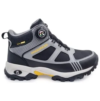 Pánská treková obuv Boty PROGRESS TREK MID WP membránou HydroGuard– voděodolné, s kolečkem SLL, prodyšné, outdoorové černá/šedá 41