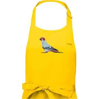Kuchyňská zástěra Papoušek vintage - Pánská zástěra na vaření - Univerzální velikost ( Žlutá )