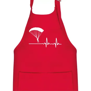Kuchyňská zástěra Paragliding EKG - Dětská zástěra na vaření - Univerzální velikost ( Červená )