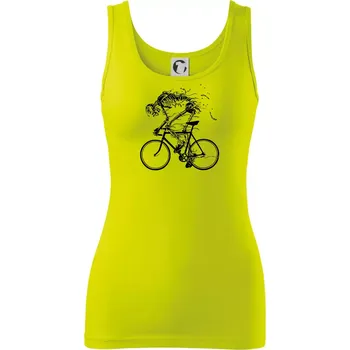 Dámské tričko Cyklo kostra - Dámské tílko - 2XL ( Limetková )