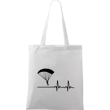 Nákupní taška Paragliding EKG - Taška bavlněná - 42 x 38 cm ( Bílá )
