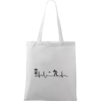Nákupní taška EKG disc golf - Taška bavlněná - 42 x 38 cm ( Bílá )
