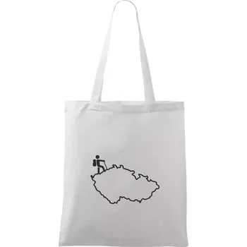 Český turista - Taška bavlněná - 42 x 38 cm ( Bílá )