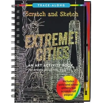 Cestování Scratch & Sketch Extreme Cities (Trace Along) (Peter Pauper Press Inc)(Pevná)