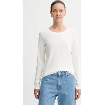 Bavlněné tričko s dlouhým rukávem Marc O'Polo 5000007048 béžová 01X, vel. S