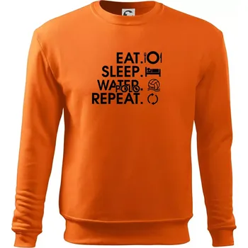 Pánská mikina Eat sleep water polo repeat - Mikina Essential pánská - M ( Oranžová )