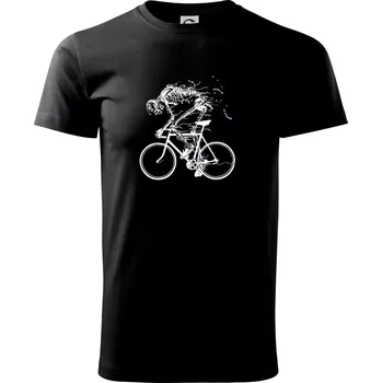Cyklo kostra - Triko extra velké (5-8XL) - 8XL ( Černá )