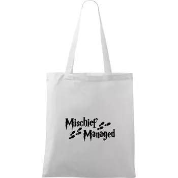 Harry - Mischief Managed - Taška bavlněná - 42 x 38 cm ( Bílá )
