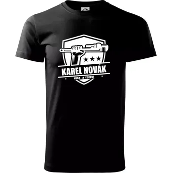 Instalatér umím všechno - Triko extra velké (5-8XL) - 8XL ( Černá )