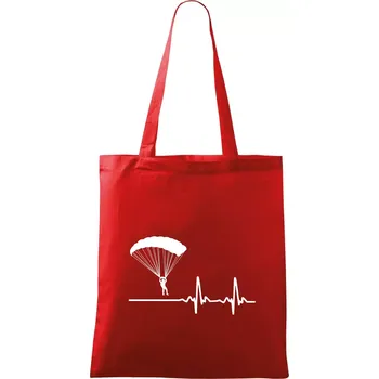 Paragliding EKG - Taška bavlněná - 42 x 38 cm ( Červená )