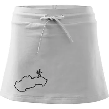 Dámská sukně Slovenský turista - Sportovní sukně - two in one - XS ( Bílá )
