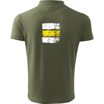 Pánská košile Turistická značka - žlutá - Polokošile pánská Pique Polo 203 - S ( Khaki )