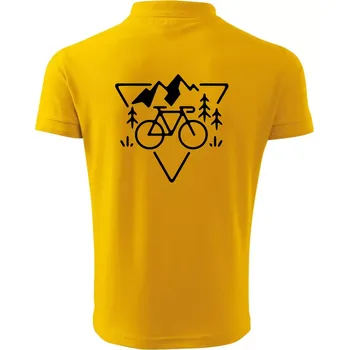 Pánská košile Cyklo trojúhelník - Polokošile pánská Pique Polo 203 - 3XL ( Žlutá )