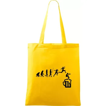 Evoluce pivo skok - Taška bavlněná - 42 x 38 cm ( Žlutá )