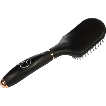 Čištění pro koně Kartáč na hřívu a ocas HKM - Soft -, černá/černá, Univerzální velikost