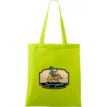 Legenda myslivosti divočák - Taška bavlněná - 42 x 38 cm ( Limetková )