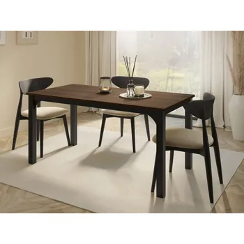 Jídelní stůl Jídelní stůl Limaino 160, Barva: černá / ořech franklin tobacco MIRJAN 5903211422454