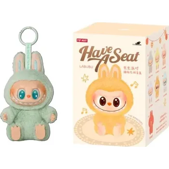 plyšák Plyšová figurka ve stylu Labubu - tyrkysový Ququ (V2 Have a Seat edition)