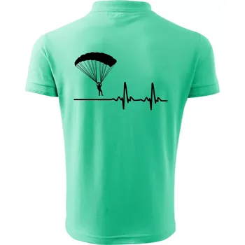 Pánská košile Paragliding EKG - Polokošile pánská Pique Polo 203 - 4XL ( Mátová )