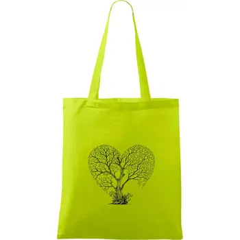 Love strom - Taška bavlněná - 42 x 38 cm ( Limetková )