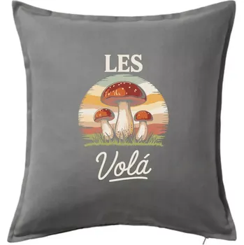 Polštář Les volá - Polštář 50x50 - 50x50 - Pouze potah ( Tmavě šedý melír )