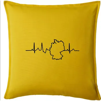 Polštář EKG Německo - Polštář 50x50 - 50x50 - Pouze potah ( Žlutá )
