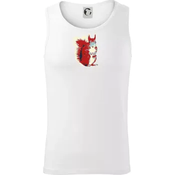 Veverka vintage - Tílko pánské Core - M ( Bílá )