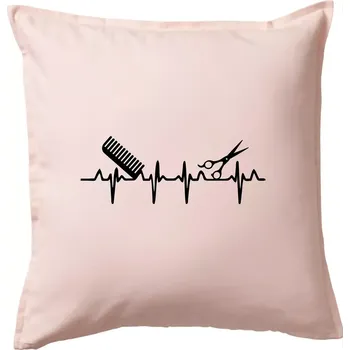 Polštář EKG kadeřnictví - Polštář 50x50 - 50x50 - Pouze potah ( Světle růžová )